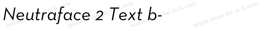 Neutraface 2 Text b字体转换